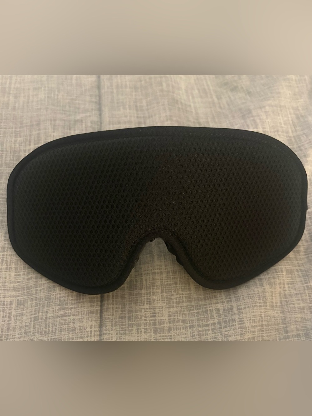 Black Breathable Mesh Sleep Mask - Unbranded Comfort Eye Mask